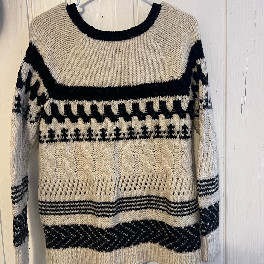 Cream Knit holiday sweater